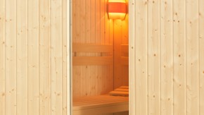 Fensterelement der Röger Sauna Origo